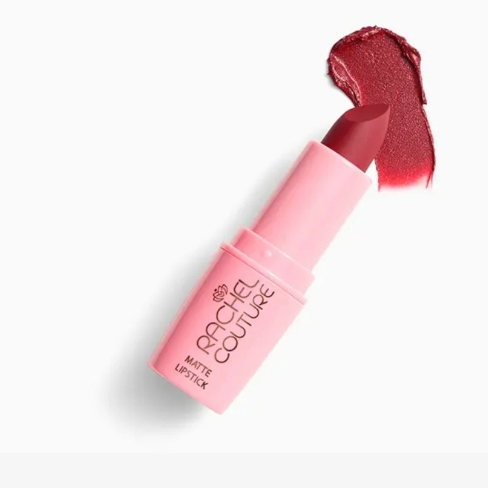 Rachel Couture Lipstick Peony-Shimmery Raspberry Pink
